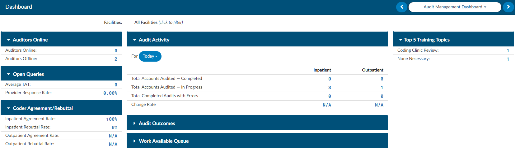 Audit Management Dashboard