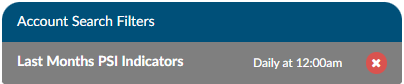 Saved Account Search Filters
