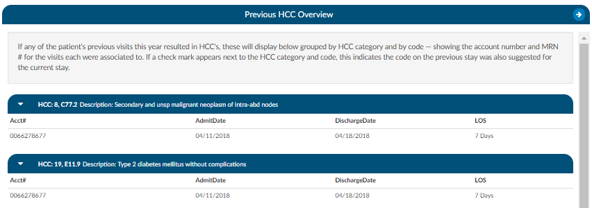 Previous HCC Overview