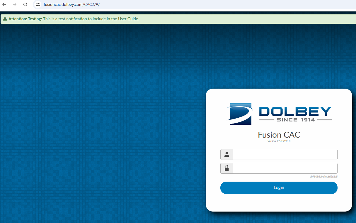 Notifications on Login