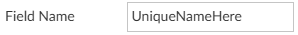 Unique Field Name