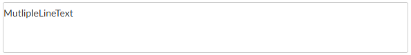Multiple-Line Text