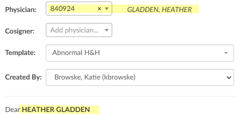 Physician Field
