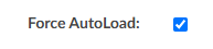 Force AutoLoad Checkbox