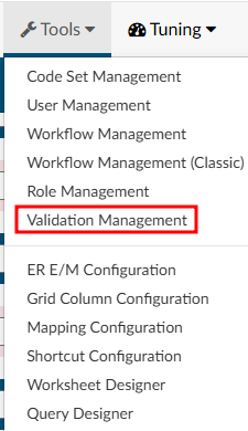 Validation Management