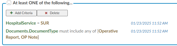 OR Criteria Example