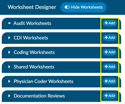 Add New Worksheet