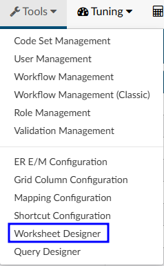 Worksheet Designer
