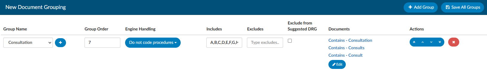 Grouped Consults