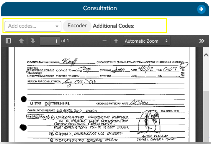 Add Code to Scanned Document