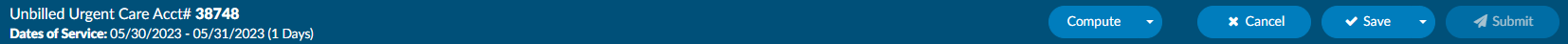 Account Action Bar