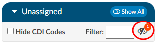Hidden Unassigned Code Icon