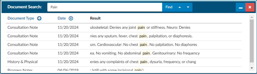 Document Search Results
