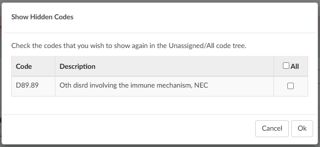 Show Hidden Codes