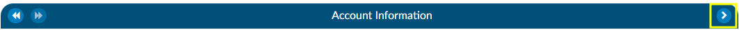 Account Information Banner