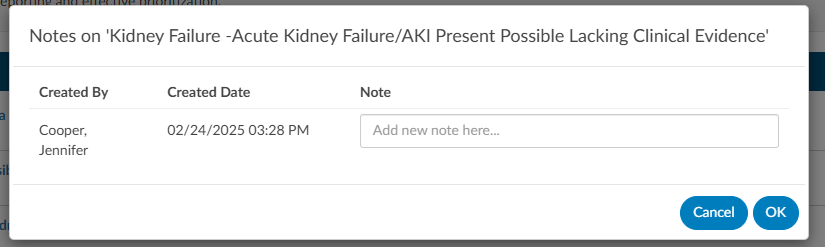 CDI/Clinical Alert Notes