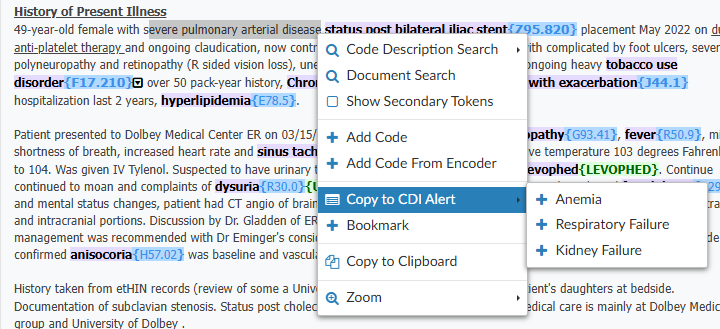 Copy to CDI Alert