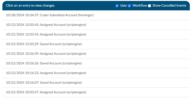 Audit Trail