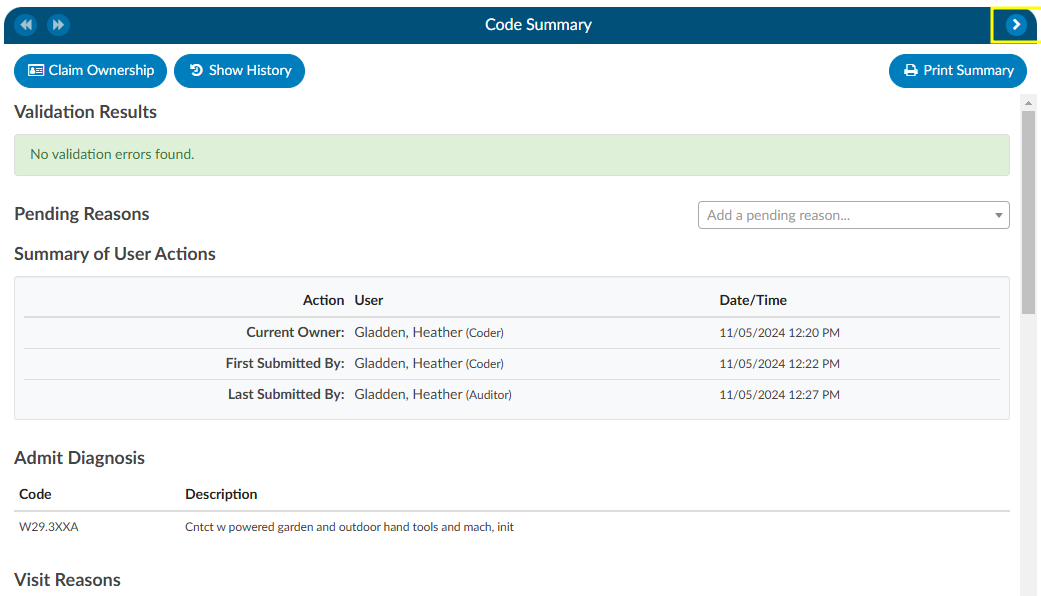 Code Summary Viewer