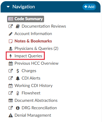 Impact Queries Viewer