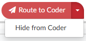 Route Audit to Coder or Hide From Coder