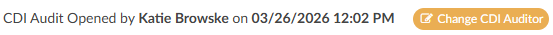 Change CDI Auditor Button