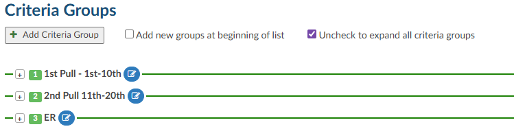 Uncheck Expand all Criteria