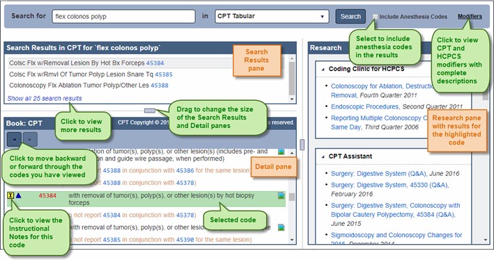 Search Results Pane