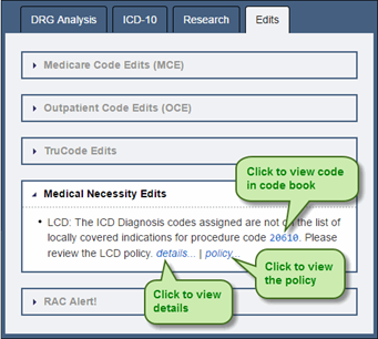 Medical Necessity Edits